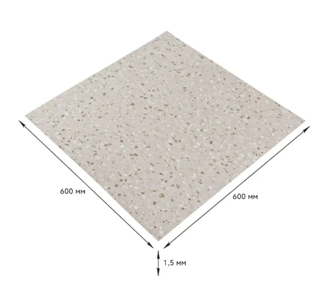 Самоклеюча плитка LVT 600*600*1.5mm (1587)