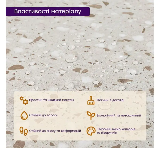 Самоклеюча плитка LVT 600*600*1.5mm (1587)