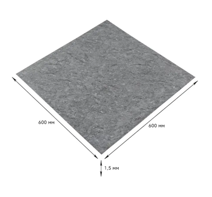 Самоклеюча плитка LVT 600*600*1.5mm (1594)