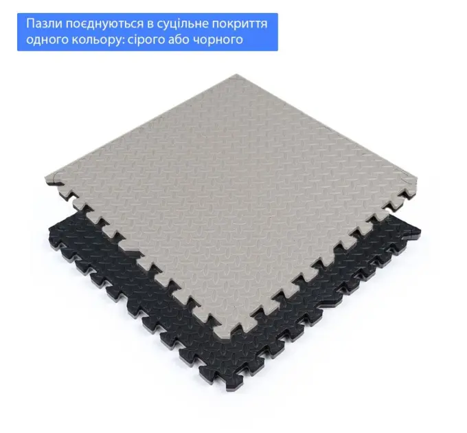 Підлогове покриття GREY+BLACK 60*60cm*2cm