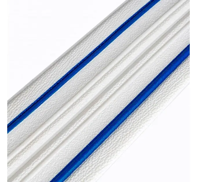 Плінтус РР білий з синьою смужкою 2300*140*4мм
