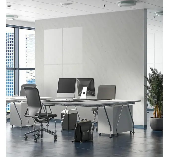 Декоративна плита ПВХ білий мармур 1,22 х2, 44мх3мм (1399)