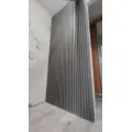 Декоративна стінова рейка сталева сіра 160*23*3000мм  (1528)