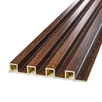 Декоративна стінова рейка каштан 160*23*3000мм (1536)