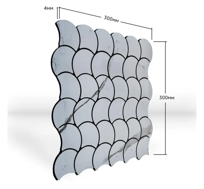 Самоклеюча PET плитка мозаїка 30*30CM*4MM (1666)