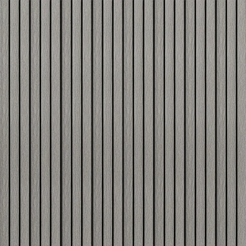 Декоративна стінова PS-рейка «Світло-сірий дуб» 120×2900×12 мм (1740)