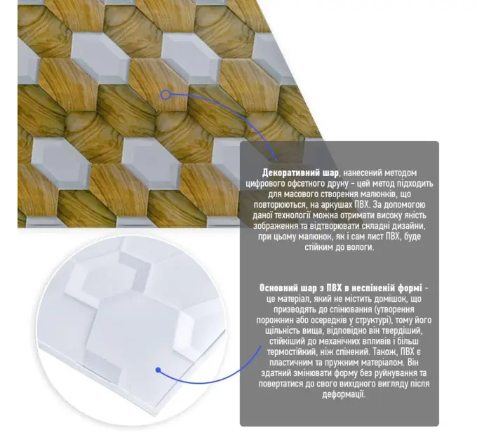 Декоративна ПВХ панель 960*480* 4мм (1790)