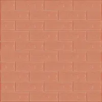 Самоклеюча 3D панель під цеглу кольору пудра 700х770х2мм