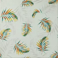 Самоклеюча 3D панель папороть на бежевому фоні 700х700х4мм