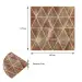 Самоклеюча 3D панель «Вінтажні коричневі ромби» 700×700×4 мм (2007)