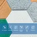 Самоклеюча 3D панель зелено-жовта мозаїка 700х700х4мм