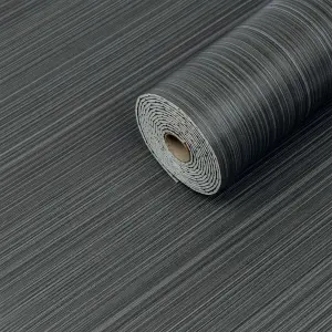 Самоклеюча вінілова плитка в рулоні Чорна 0,6*3m*2мм Мат (2031)