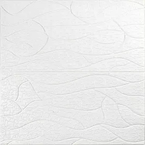 Самоклеюча 3D панель WHITE 700*700*6mm