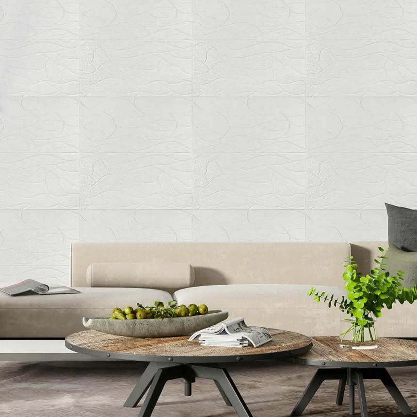 Самоклеюча 3D панель WHITE 700*700*6mm