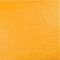 Самоклеюча 3D панель бежевого кольору 700*700*6mm