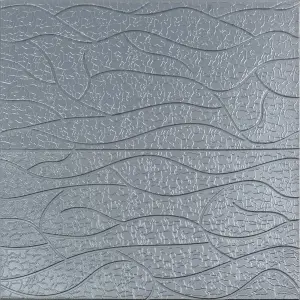 Самоклеюча 3D панель Silver 700*700*6mm