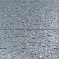Самоклеюча 3D панель Silver 700*700*6mm