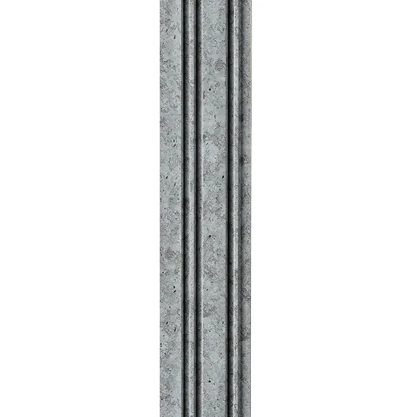 Декоративна стінова PS-рейка «Бетон» 117×2900×12 мм (2132)