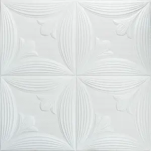 Самоклеюча 3D панель WHITE 700*700*6mm