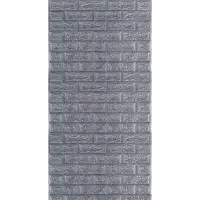 Самоклеюча 3D панель під сіру цеглу в рулоні 700мм*3,08м*2мм