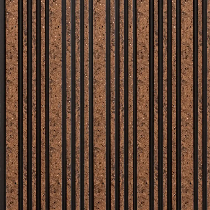 Декоративна PS-рейка «Коричнева із золотими вкрапленнями» 2900×120×11 мм (2140)
