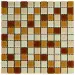 Мозаїка з декоративного скла коричнева 298х298х4, 5мм (2363)