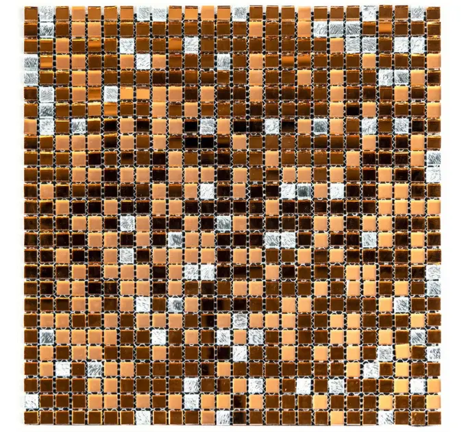 Мозаїка дзеркальна мідна 298х298х4, 5мм (2370)