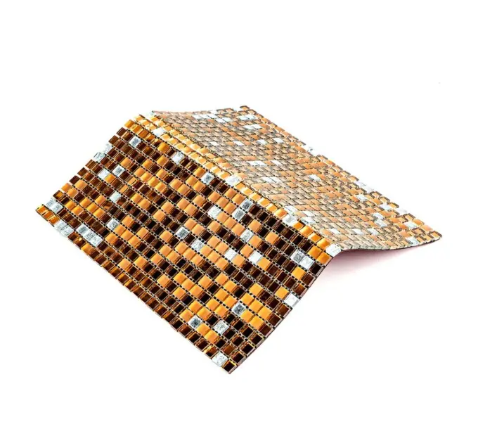 Мозаїка дзеркальна мідна 298х298х4, 5мм (2370)