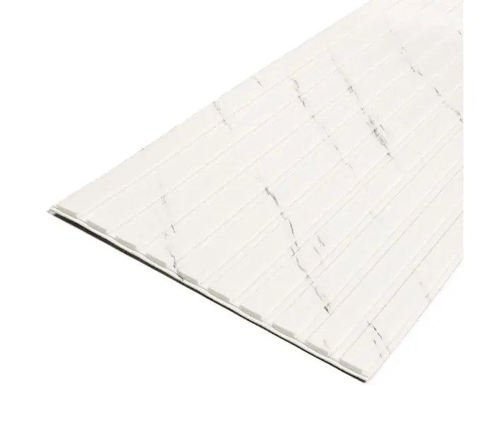 Самоклеюча 3D панель-рейка в рулоні під мармур 2900*350*6мм (2075)