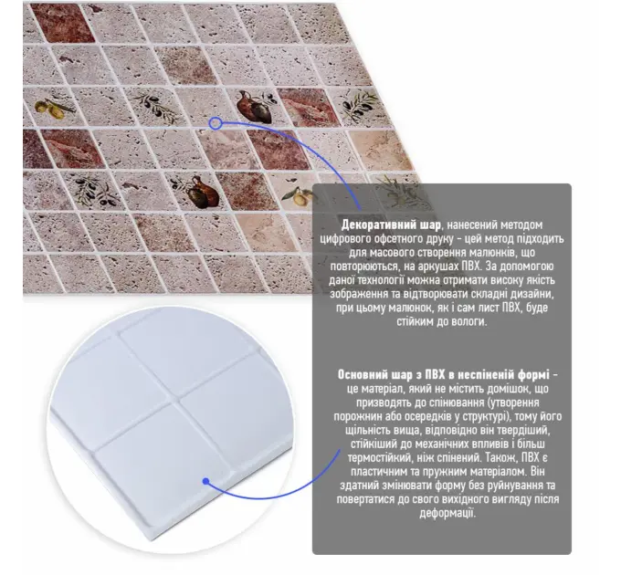 Декоративна ПВХ панель 960*480*4мм (2478)