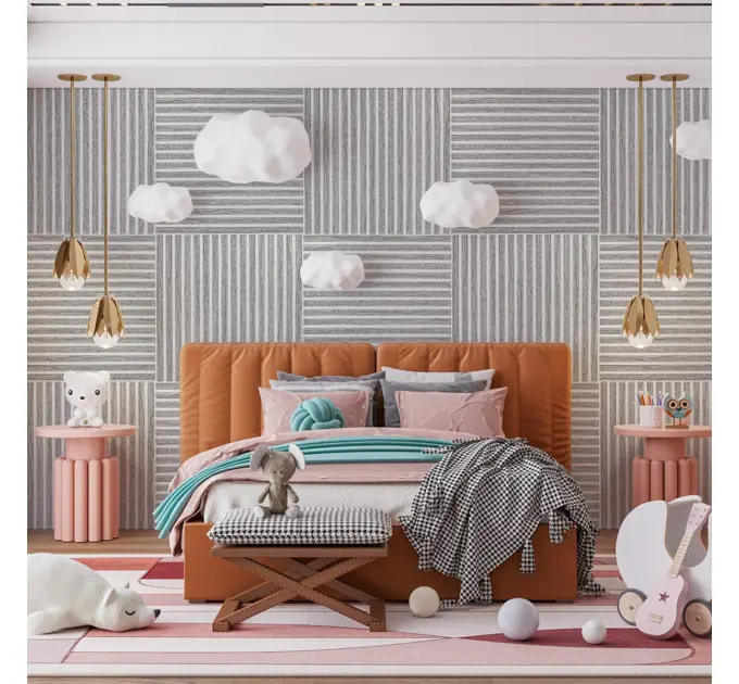 Панель-рейка White and Silver 665*665*5мм (2531)