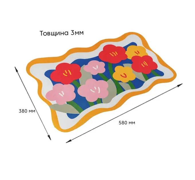 Влагопоглощающий коврик 38*58CM*3MM(D) SW-00002562
