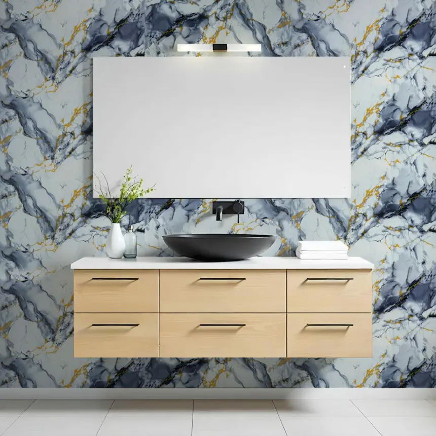Самоклеюча стінова PET плитка в рулоні 600*3000*2mm (2636)