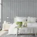 Вінілова самоклеюча 3D-панель зі світло-сірими рейками 600×600×2,8 мм (3243)