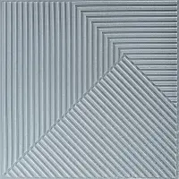 Самоклеюча 3D панель 500х500х5мм Бамбук Сірий (2878)
