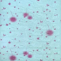 Самоклеящаяся 3D панель 700х770х4мм Голубые одуванчики (322) SW-00001362