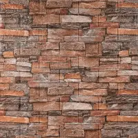 Самоклеящаяся 3D панель 700x770x3мм Коричнево-рыжий (58-3) SW-00001319