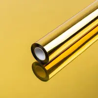 Зеркальная солнцезащитная плёнка для окон Золото 600х10000х0,08мм SW-00002715