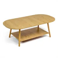 Столик кофейный овальный 120х60х41,5см WOOD BROWN SW-00003363