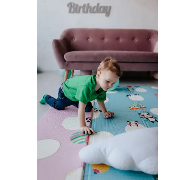 Килимок термо дитячий розвиваючий "Повітряна куля - Тварини" 200х150х1см (234)