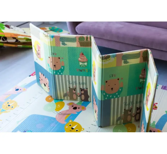 Килимок термо дитячий розвиваючий "Повітряна куля - Тварини" 200х180х1см (241)