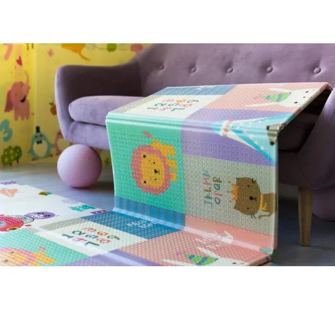 Килимок термо дитячий розвиваючий "Повітряна куля - Тварини" 200х180х1см (241)