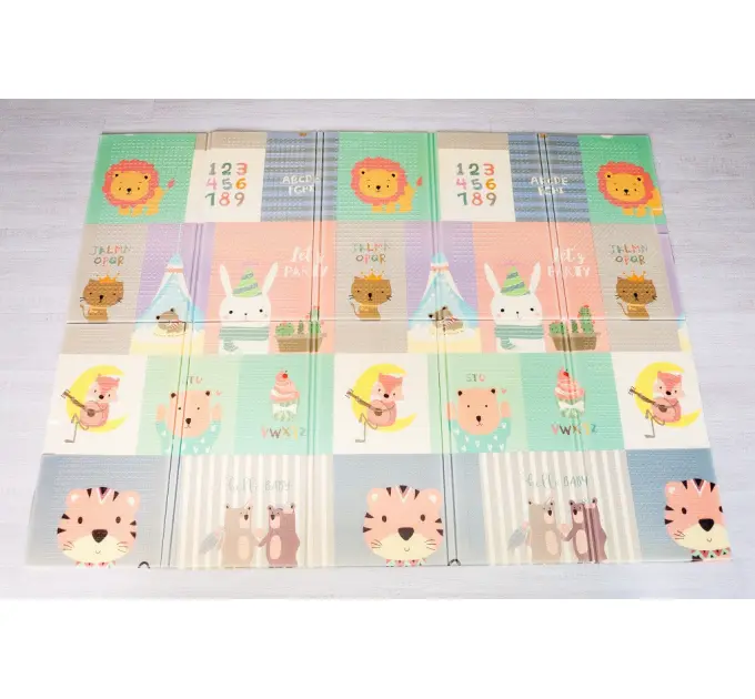 Килимок термо дитячий розвиваючий "Повітряна куля - Тварини" 200х180х1см (241)