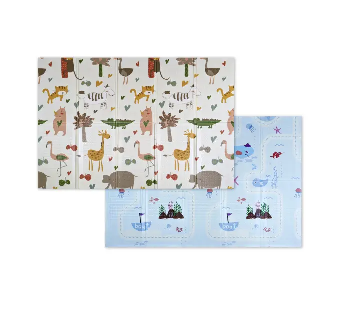 Розвиваючий килимок дитячий термо "Африка + Океан" 180х120х1см (202)