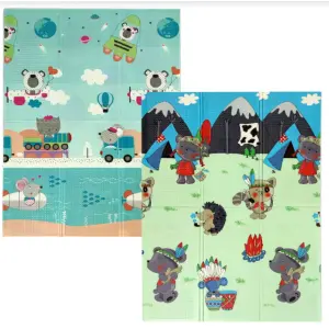 Розвиваючий килимок дитячий термо "Подорож+ Поляна" 200х150х1см (244)
