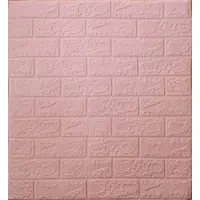 Самоклеюча декоративна 3D панель під рожеву цеглу 700x770x4 мм 