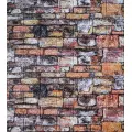 Самоклеюча декоративна 3D панель камінь-цегла 700x770x5мм
