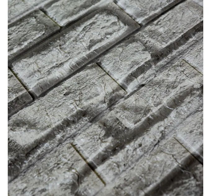 Самоклеюча декоративна 3D панель під сіру цеглу 700x770x5мм