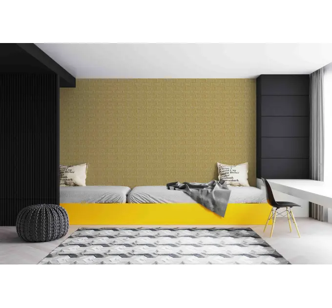 Самоклеюча декоративна панель золота цегла 700x770x5мм