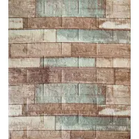 Самоклеюча декоративна 3D панель блакитний камуфляж 700x770x5 мм 